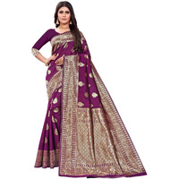 Sugathari Womens Banarasi Saree Pure Kanjivaram Silk Saree Soft new ladies 2023 Design Wear Pattu Sarees Latest Cotton Party Sari collections With Blouse Piece for Wedding sadi (SAM PARI-120 WINE)