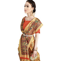 AKHILAM Womens Knit Silk Saree With Blouse Piece (Tussar Silk Saree For Women FF0MDB8405C_Mauve)