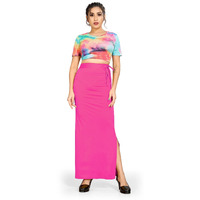 Confort Look Womens Drak Pink Microfiber Saree Shapewear (Confort Saree Shapewear Dark Pink XXL)