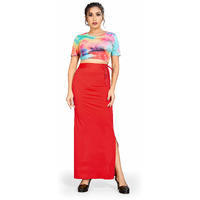 Confort Look Womens Red Microfiber Saree Shapewear (Confort Saree Shapewear RED M)