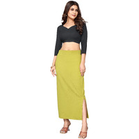 Yashika Womens Full Elastic Lycra Blend Saree Shapewear Petticoat(SDPL-Shape Mehendi-M)