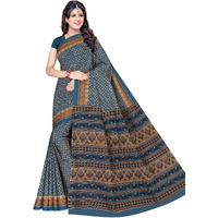 TAMAIRA FASHION Womens Plain Cotton Saree (2198_Blue)
