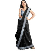 Florely Womens Paithani Cotton Silk Saree With Unstiched Blouse Piece