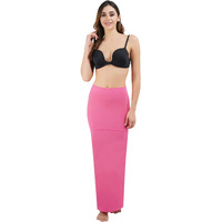 RACHEYTA Microfiber Saree Shapewear Petticoat for Women - Perfect Silhouette | Skirts for Women | Shapewear Dress for Saree | Peticote Innerwear for Women | Thigh & Hip Shaper Light Pink