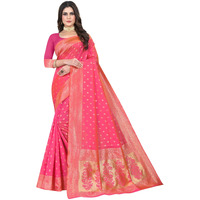 C J Enterprise Womens Pure Kanjivaram Silk Saree Soft Banarasi Design Wear Kanchipuram Pattu Sarees Latest Party Cotton Sari collections With Blouse Piece for Wedding sadi 2024 2023 (Pari159 Peach)