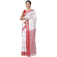 T.J. SAREES Premium Khadi Cotton Sarees for Women, Classy and Elegant Sarees for Women Breathable Cotton Sarees for Everyday Comfort (Yellow, Pack Of 1)