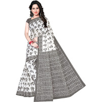 TAMAIRA FASHION Womens cotton saree without blouse piece (1338_Grey_Malmal)