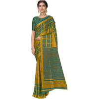 Glory Sarees Womens Rangoli Silk Printed Saree (Khushbu101_Rama)