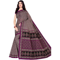 TAMAIRA FASHION Womens Plain Cotton Saree (802_Dark Magenta)