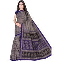 TAMAIRA FASHION Womens Plain Cotton Saree (802_Dark Blue)
