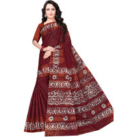 TAMAIRA FASHION Womens Plain Weave Pure Cotton Saree Without Blouse Piece(1920_Maroon)