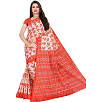 TAMAIRA FASHION Womens Plain Cotton Saree (1338_Red, Scarlet)
