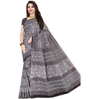 TAMAIRA FASHION Womens Plain Cotton Saree (2203_Grey)