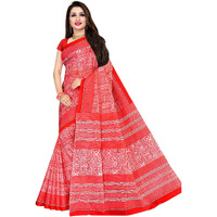 TAMAIRA FASHION Womens Cotton Saree (2203_Red, Scarlet)