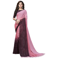 Pratham Blue Womens Silk Saree With Blouse Piece (PB-225_Pink and Purple)