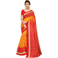 Satrani Women Art Silk Saree(1159ST88_Yellow_One Size)