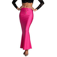 BENE DE Womens 4Way Spandex Blend Saree Shapewear Petticoat for Women, Shapers for Womens Sarees (Dark Pink - Small)