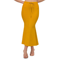 BENE DE Womens 4Way Spandex Blend Saree Shapewear Petticoat for Women, Shapers for Womens Sarees (Mustard - Medium)