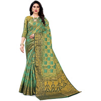 SERONA FABRICS Womens Banarasi Art Silk Saree With Blouse Piece (SERONA1142__Light Green)