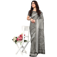 Bee M Pee Designer Silk Cotton Blend (Fancy Party Stylish Sarees for Women_Grey)