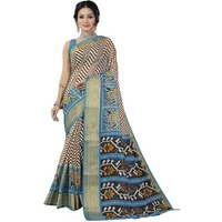 Bee M Pee Designer Khadi Cotton (Printed Sarees for women collection_Firozi)