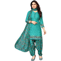 Sidhidata Womens Womens Crepe Printed Patiyala Salwar Suit Dress Material Suit (DM Tree Seagreen_Seagreen_Unstitched)