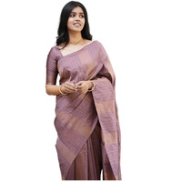 Sidhidata Womens Kanjivaram Banarasi Paithani Jacquard Silk Saree With Unstitched Blouse Piecee (Silk Heritagee Onion_Onion_Free Size)