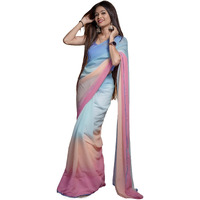 Sidhidata Womens Printed Georgette Saree With Unstitched Blouse Piece (Alia Paddiiiiiiing_Multicolour_Free Size)