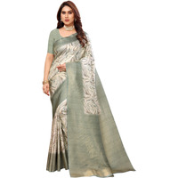 Sidhidata Womens Kanjivaram Banarasi Softy Soft Silk Saree With Unstitched Blouse Piece (Softy Leo_Multicolour_Free Size)