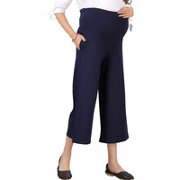 Easy Feed Womens Regular Fit Palazzos (PL-NAVY BLUE-M_Navy Blue_Medium)