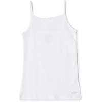 Jockey SG04 Girls Super Combed Cotton Rib Fabric Camisole with Regular Straps White