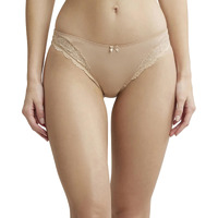 Jockey Womens Low-waist medium rear coverage Bikini Panties with Inner Elastic & lace styling 1813_Light Skin_L