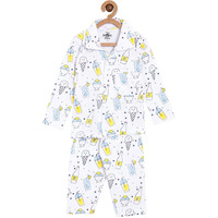 The Mom Store Kids Pajama Set | Cotton Nightwear/Night Suit/Sleepwear for Baby | My Smoothie | 6-12 Months
