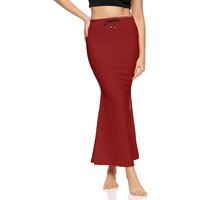 ZORNITSA Lycra Saree Shapewear Petticoat for Women Skirts for Women (Maroon M)