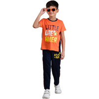 Clothe Funn Boys Co-Ordinate Set Orange & Navy 5-6 Years