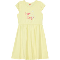 Amazon Brand - Jam & Honey Girls 100% Cotton Printed Knee Length One Piece Dress | Age 2-12 Years