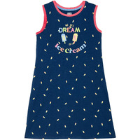 Amazon Brand - Jam & Honey Girls 100% Cotton Printed Knee Length Sleeveless Dress | Age 2-12 Years