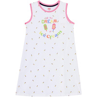 Amazon Brand - Jam & Honey Girls 100% Cotton Printed Knee Length Sleeveless Dress | Age 2-12 Years
