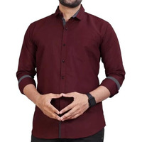 Tee Projekt Casual Cotton Long Sleeve Shirt for Men Formal Wear Regular Wear