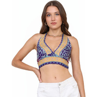 KE Kanha Exports Womens Halter Top - Chic and Comfortable Fashion for Any Occasion (Violent Violet 2965)