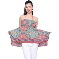 KE KanhaExports Womens Halter Regular Fit Top - Chic And Comfortable Fashion For Any Occasion (Indian Maroon A Top)
