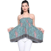 KE KanhaExports Womens Halter Regular Fit Top - Chic And Comfortable Fashion For Any Occasion (Forest Green A Top)