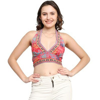 KE KanhaExports s Womens Halter Relaxed Fit Top - Chic And Comfortable Fashion For Any Occasion Free Size