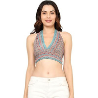 KE Kanha Exports Womens Halter Top - Chic and Comfortable Fashion for Any Occasion (Verdigris)