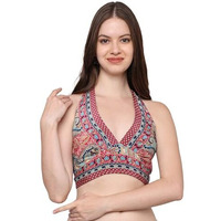 KE KanhaExports Womens Halter Regular Fit Top - Chic And Comfortable Fashion For Any Occasion (Brown)