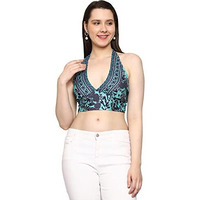 KE KanhaExports Womens Halter Relaxed Fit Top - Chic And Comfortable Fashion For Any Occasion ( Top13)