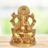 Amazon Brand  Umi brass Lord Ganesha Ganesh Idol Statue Murti, Height : 5.5 inch
