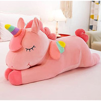 HUG n FEEL SOFT TOYS Flying Unicorn , Soft Toys, Birthday Gift for Girls/Wife, Boyfriend/Husband, Soft Toys for Girls, Baby Toys, Rakhi for Brother/Sister (30 x 25 x 50 Centimeters )