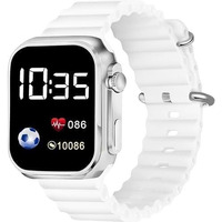 ZOVUTA Digital Dial Waterproof Smart Design LED Display Kids Watch for Boys & Girls, Men and Women, Birthday Gift, Rakhi Gift (Age 4-15 Years) (New-White)