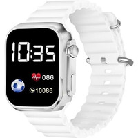 ZOVUTA Digital Dial Waterproof Smart Design LED Display Kids Watch for Boys & Girls, Men and Women, Birthday Gift, Rakhi Gift (Age 4-15 Years) (Ultra White) - Pack of 1